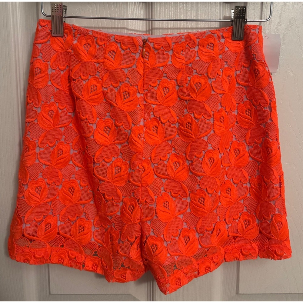 A.L.C. | Sandra Floral Lace Shorts Orange Sz 2 - Picture 2 of 8